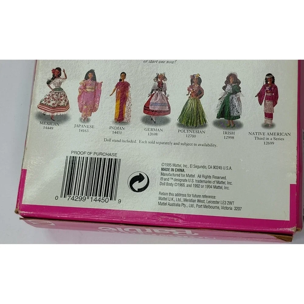Barbie Norwegian‎ Dolls of World 1995 Mattel Vintage Some Changed B31.5GA1057